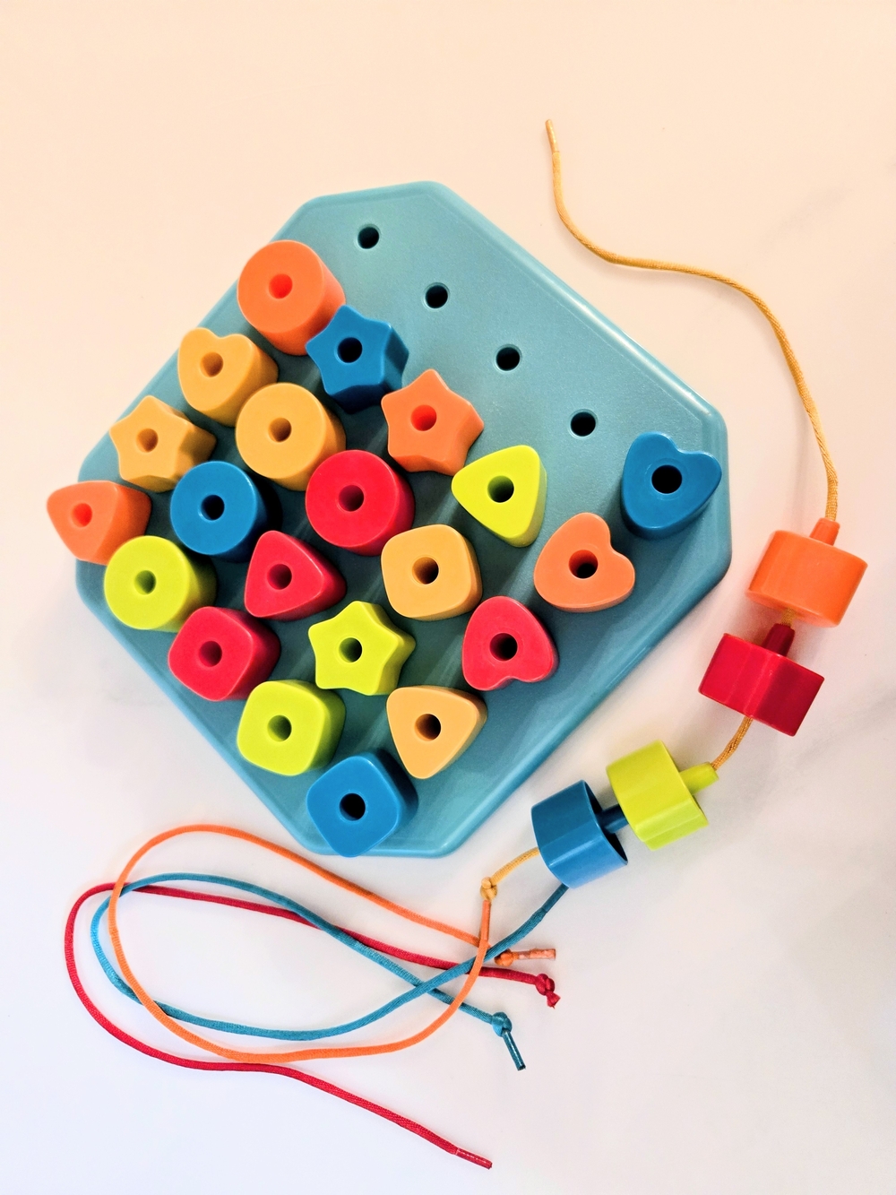 Battat Lacing And Stacking Peg Board Toy